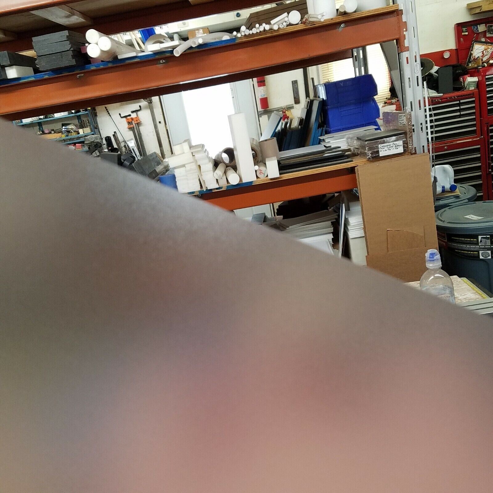 .018" x 8-7/8" x 27" CLEAR FROSTED TEXTURED LIGHT DIFFUSING PLASTIC SHEETS, NEW