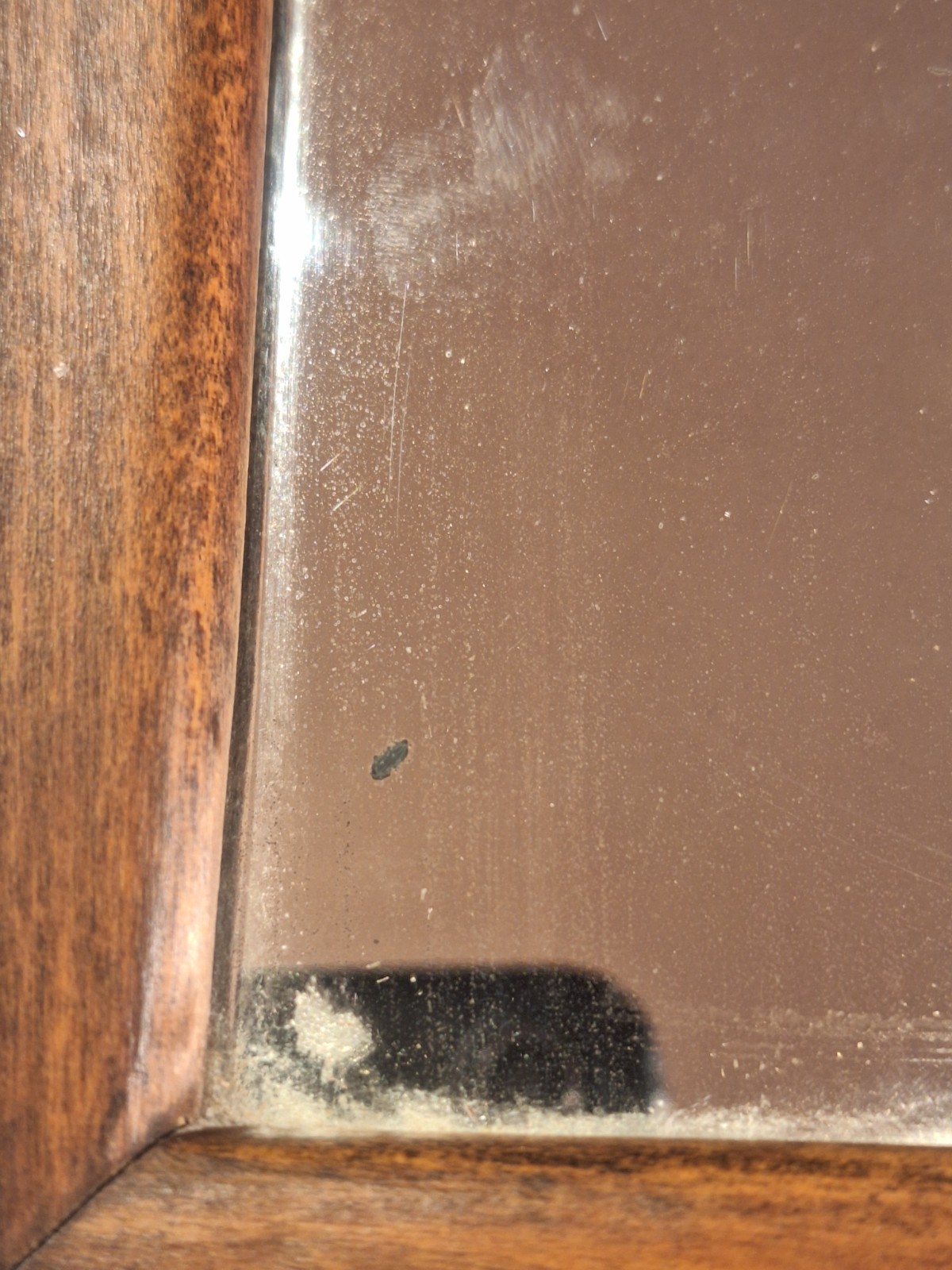 Antique Wood Tabletop Vanity Dressing Table Swivel Mirror by Schulze & Van Stee