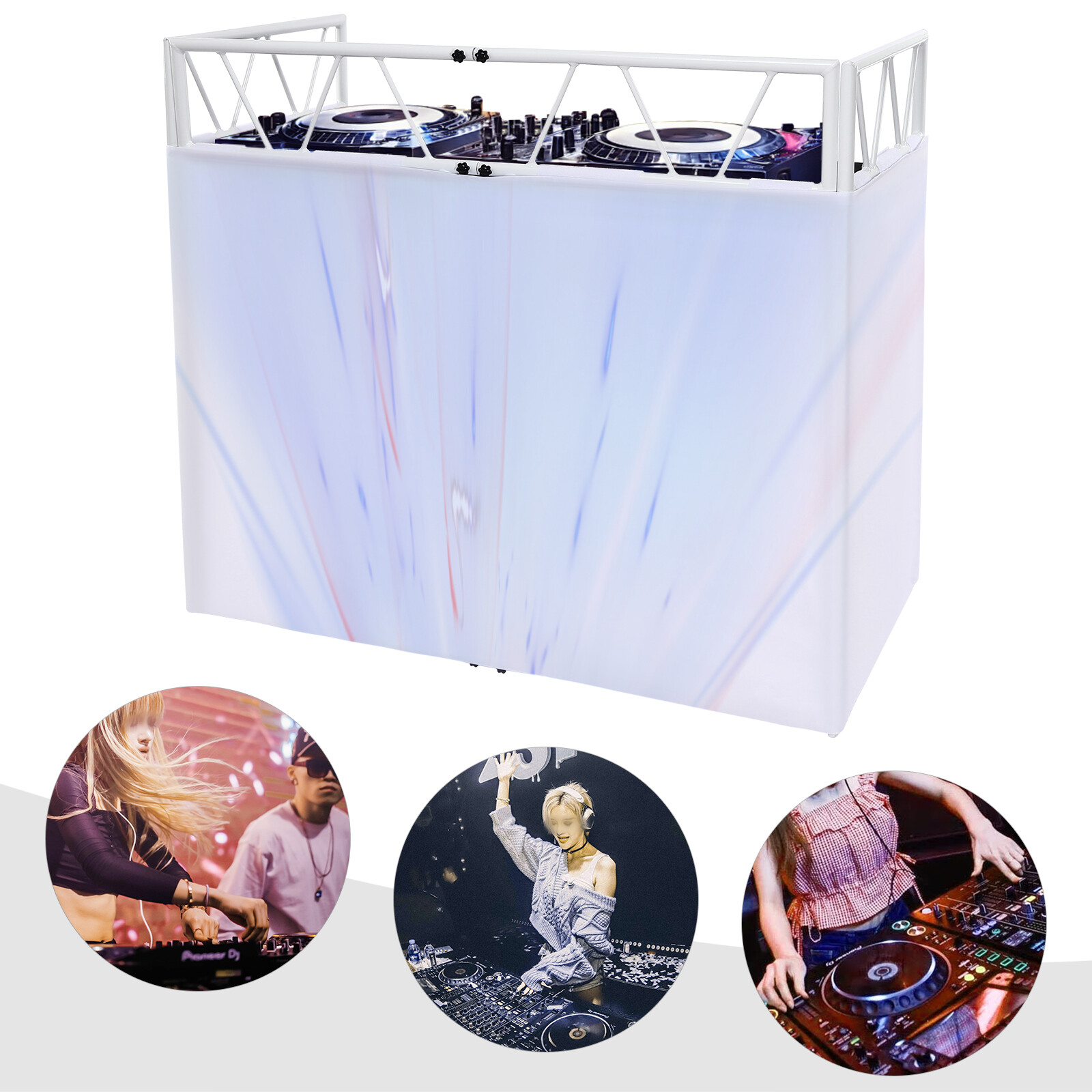 Aluminum Visualizer Standing DJ Table, DJ Controller Stand, DJ Table Station