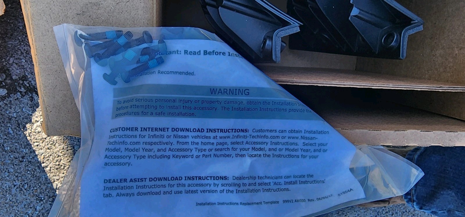 Nissan Rogue 2021-2025 Roof Rail Cross Bars Assembly Black T99R1-6RR0D