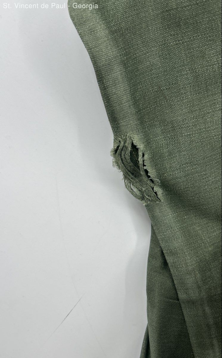 Vintage Military Og 107 Santeen Shirt Men's Size Large 60s Flaw