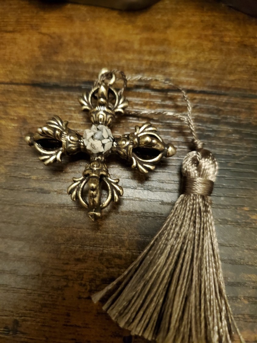 Tomb of Jesus Prayer Medallion with Stone From Tomb of Jesus Holy Sepulchre