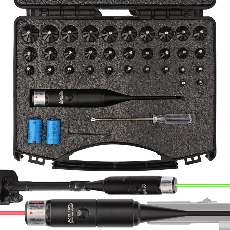 Professional Green Laser Bore Sight Kit Multiple Calibers Upgraded Bore Sighter