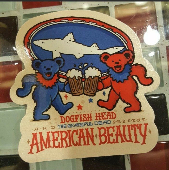 Dogfish Head Brewery Grateful Dead American Beauty Record Store Day Sticker