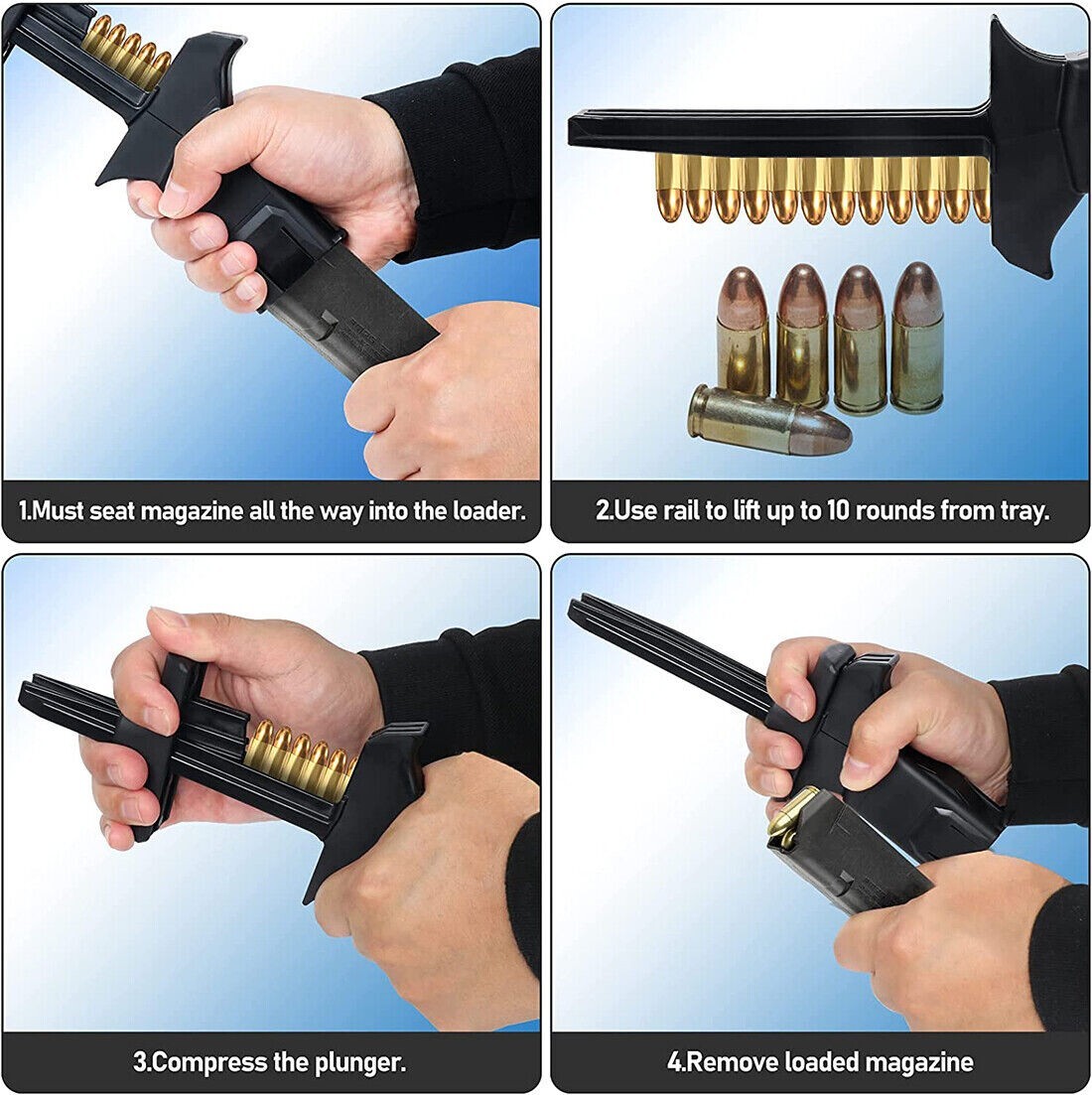 Universal Tactical Systems Magazine Speed Loader for Glock 9mm .40 caliber Mags