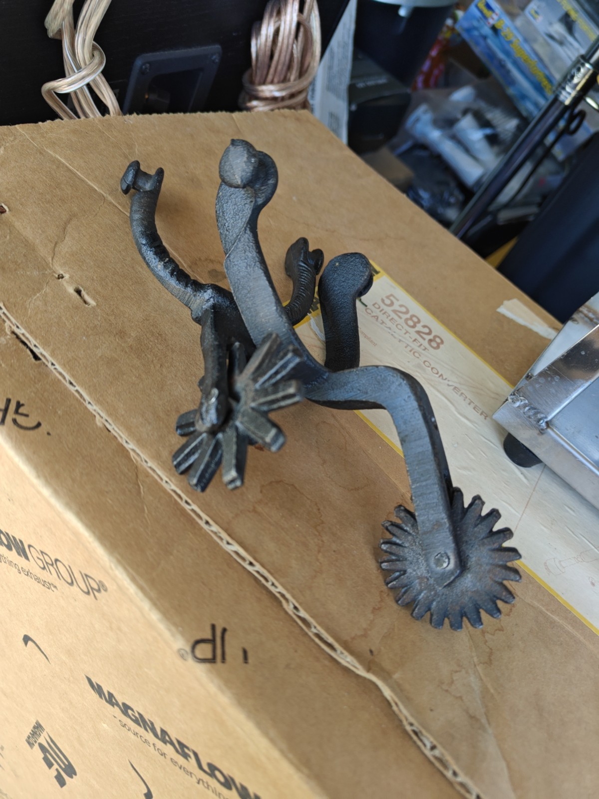 2 Decrotive Horse Spurs close But NOT a PAIR Checkem Out!