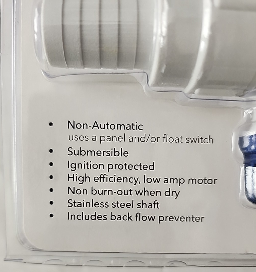 Rule 500 GPH Bilge Pump 12V 25DA
