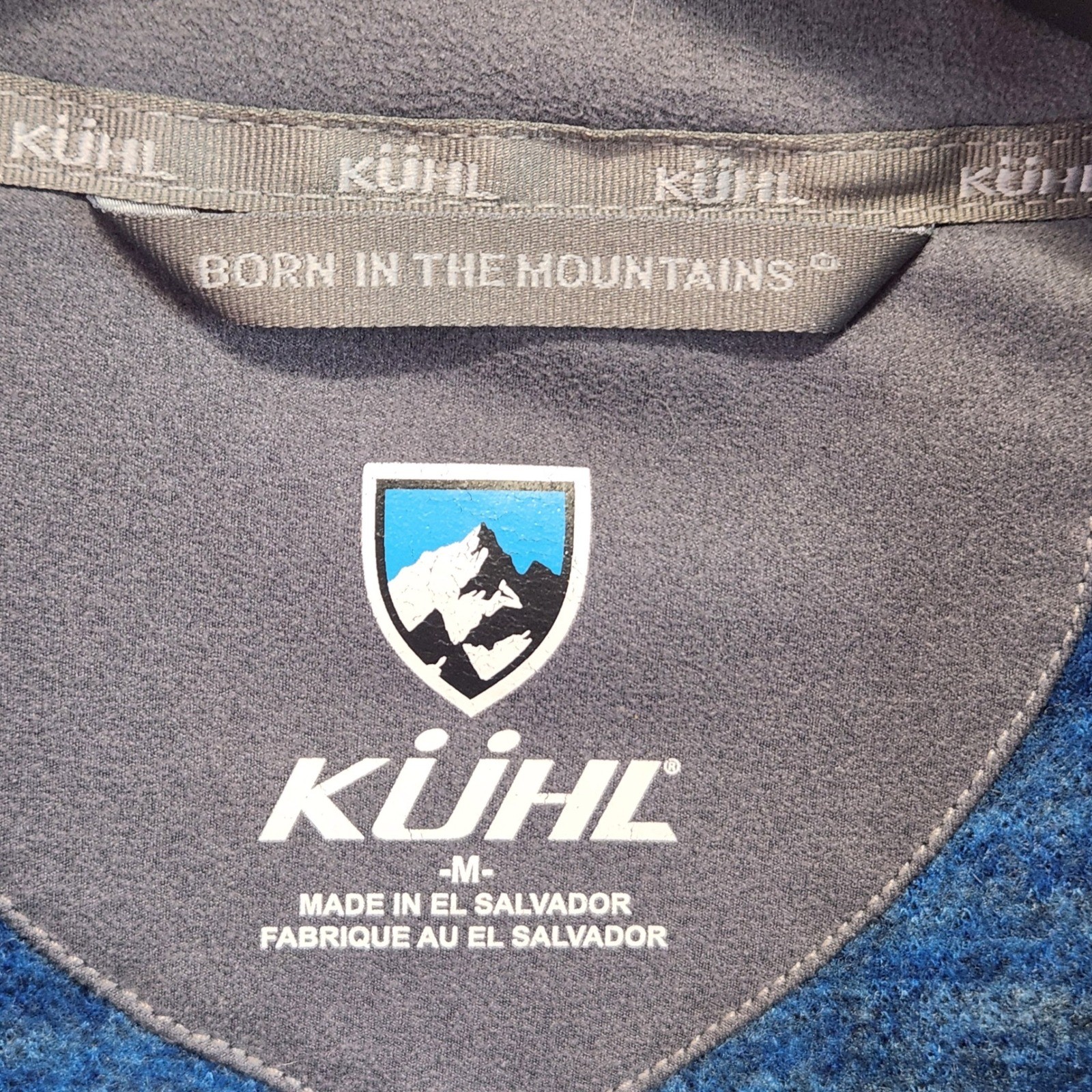 Kuhl Beaver Creek Chianti Fleece 1/4 Zip Pullover Mens Medium Polyester Blend