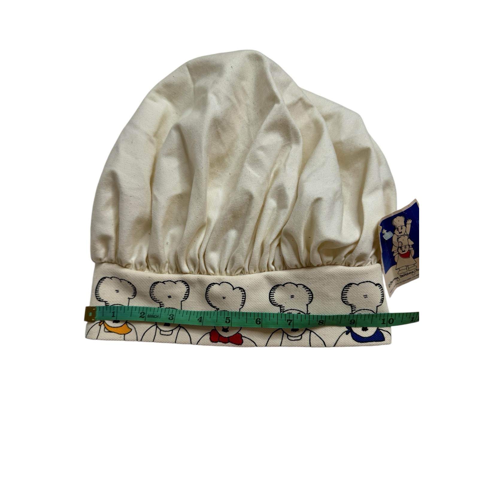 Barney Saltzberg Vintage Chef Hat Ivory Toque Adult One Size