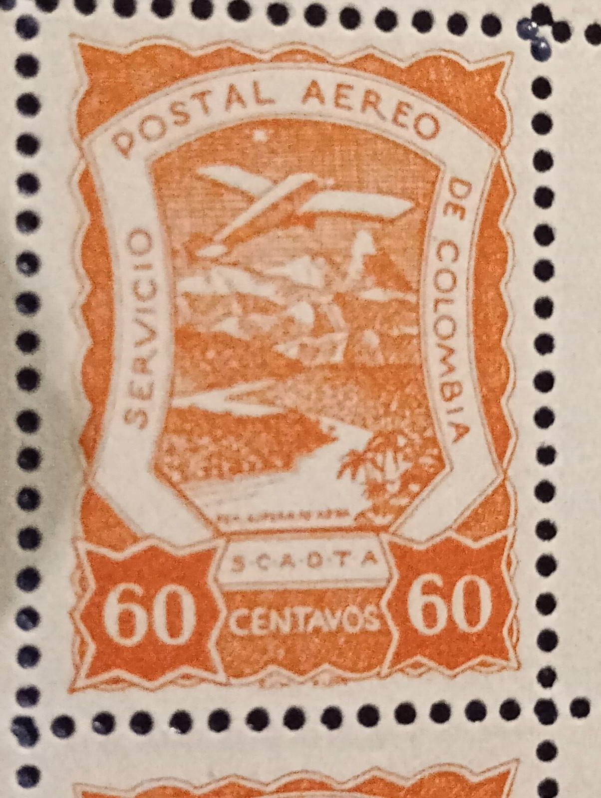 SCADTA Colombia airmail Sc # C31 Mi# 16 Full sheet of 25 cat 2000$+ MVLH