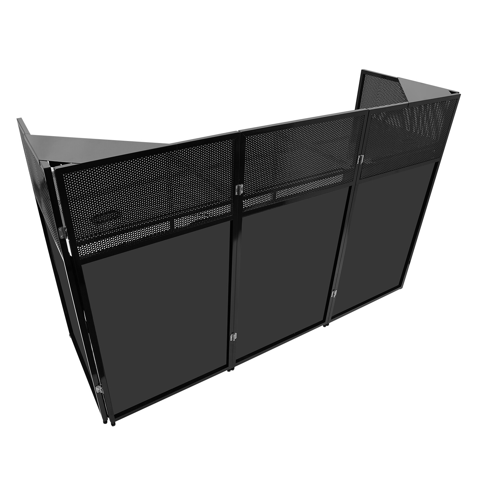 DJ Booth Table Adjustable Free Standing DJ Booth Stand Foldable 20kg/44lbs