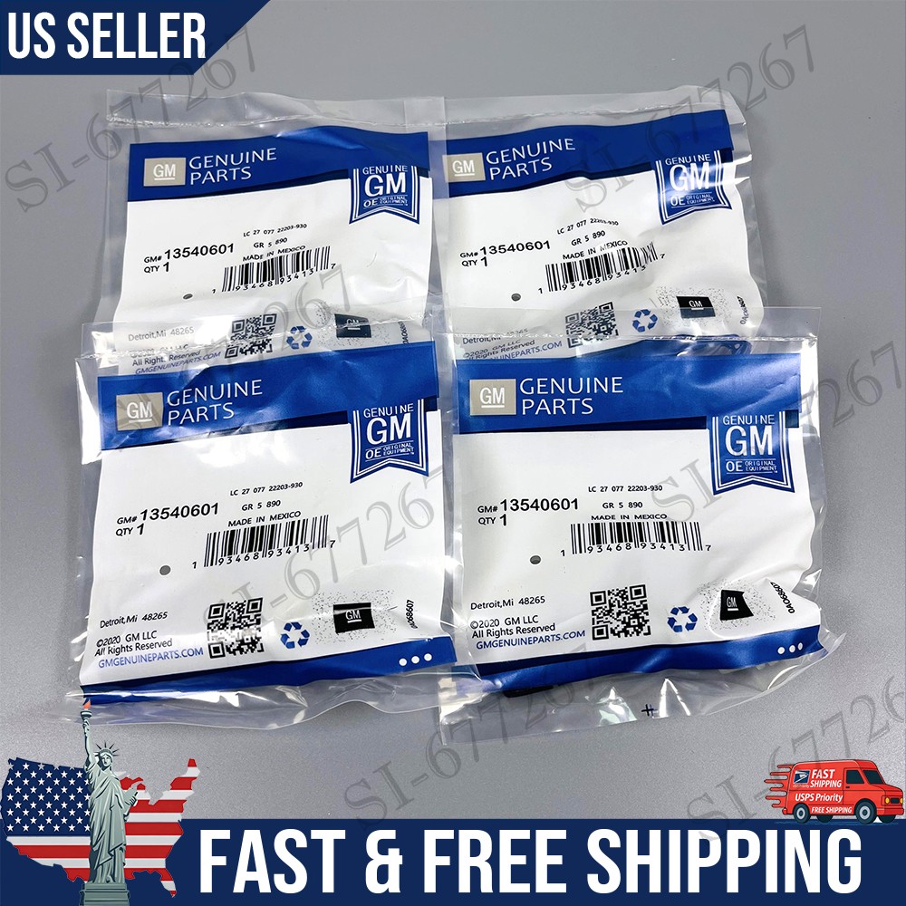 4 Pcs 13540601 Genuine OEM GM TPMS Tire Pressure Sensor for GMC Trucks & Vans