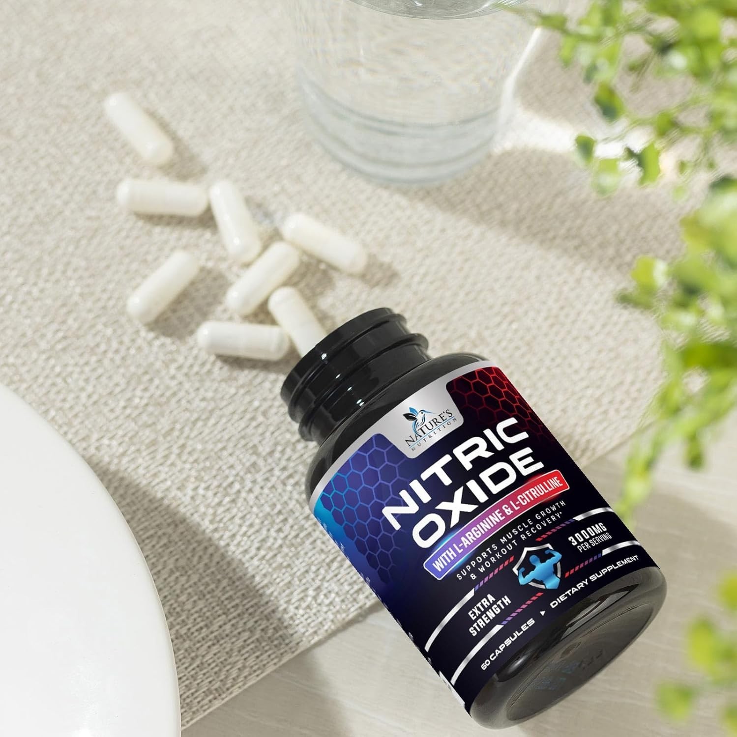 Nitric Oxide Booster Extra Strength 3000mg - L Arginine 3X Strength Nitric Oxide