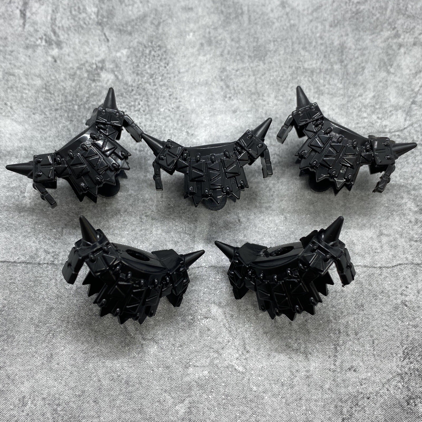 5pack Black Spike Armor Blocks Weapons Accessories for Minifigures gA20909