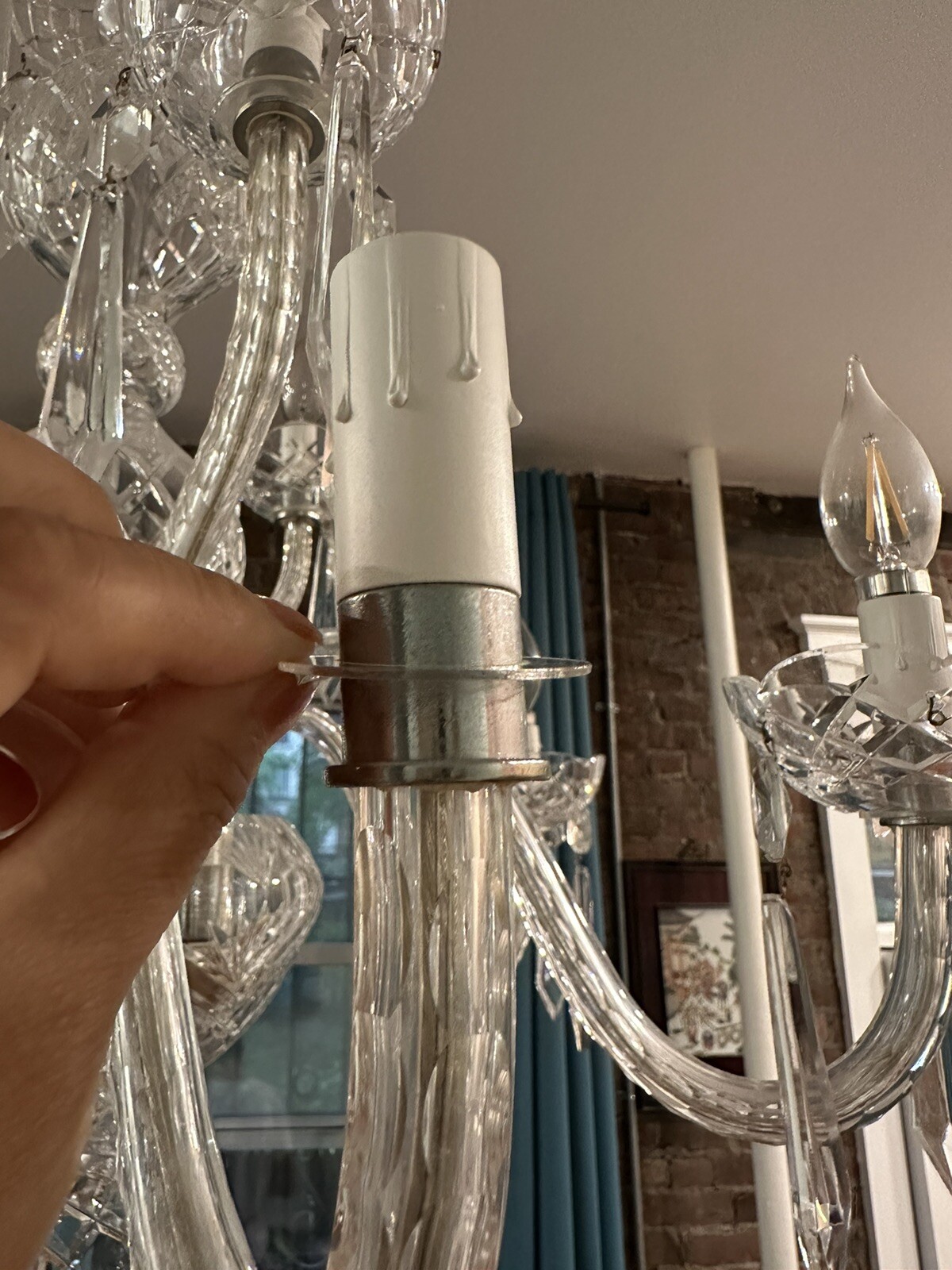 5 CLEAR ACRYLIC 1 -1/2" WASHERS FOR Waterford Chandelier Parts FIXTURE New