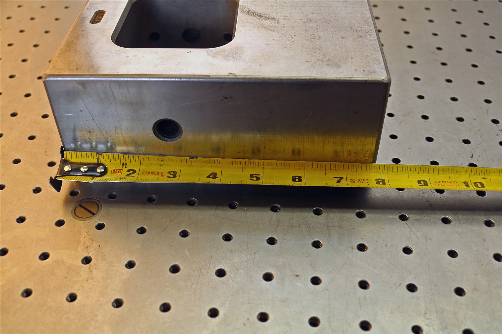 Jumbo Toolmaker Made 29 Lbs. Block, Fixture, Hardened & Ground - - E2868