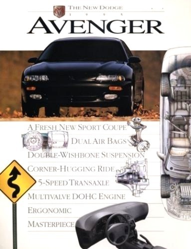 1995 Dodge Avenger 12-page Original Car Dealer Sales Brochure Catalog