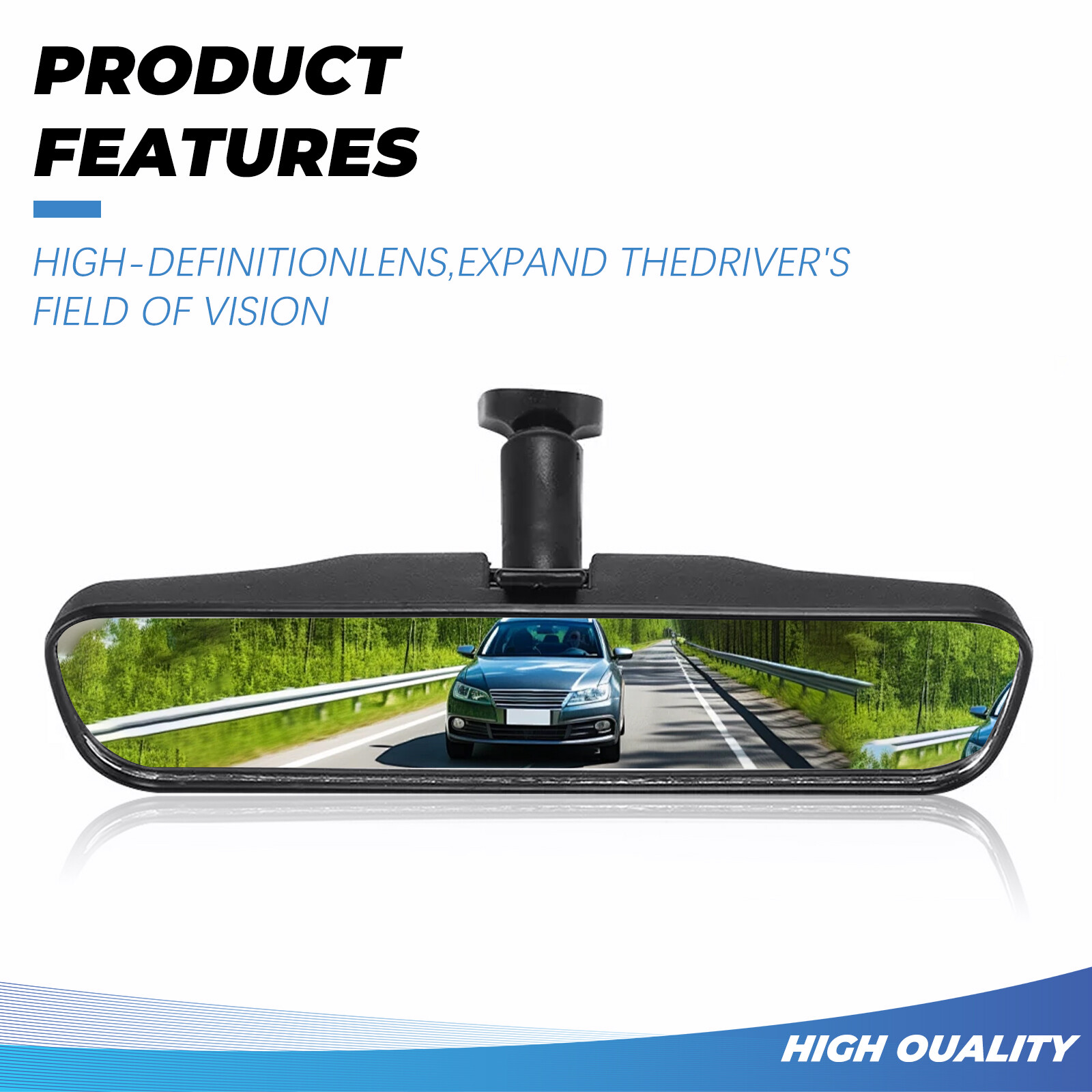 New Interior Rear View Mirror For Nissan 96321-2DR0A 96321-2DR0-A103 1996-2007