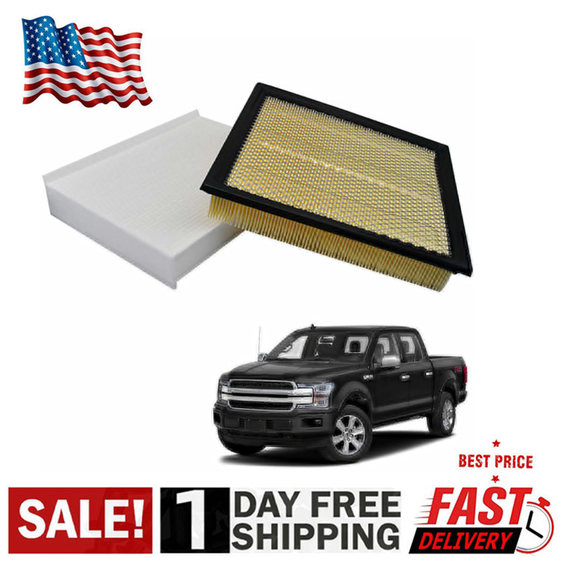Combo Set For 2015-2023 Ford F150 Pickup Engine Air Filter and Cabin Air Filter