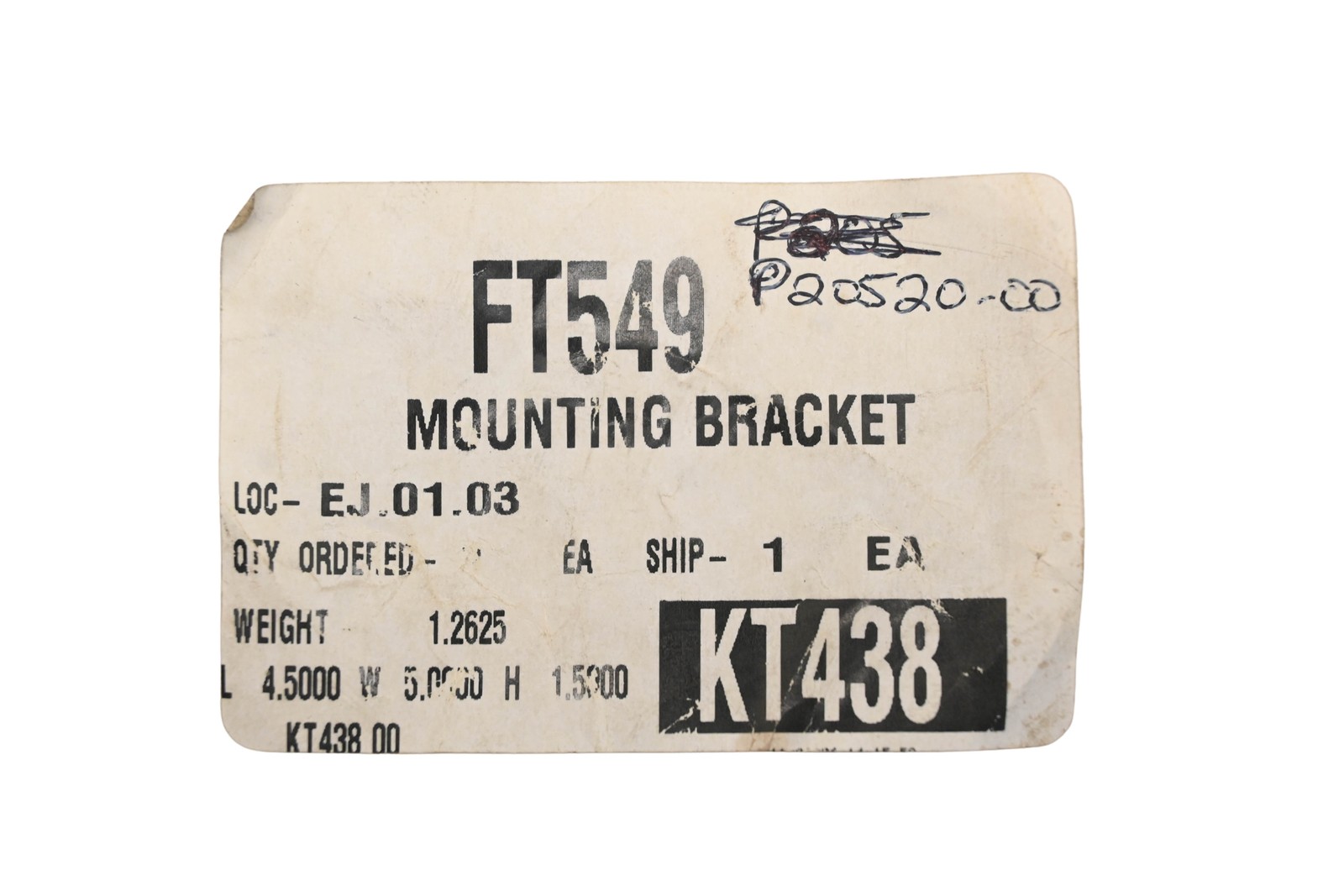 Aftermarket FT549, P20520-00 Mounting Bracket NOS