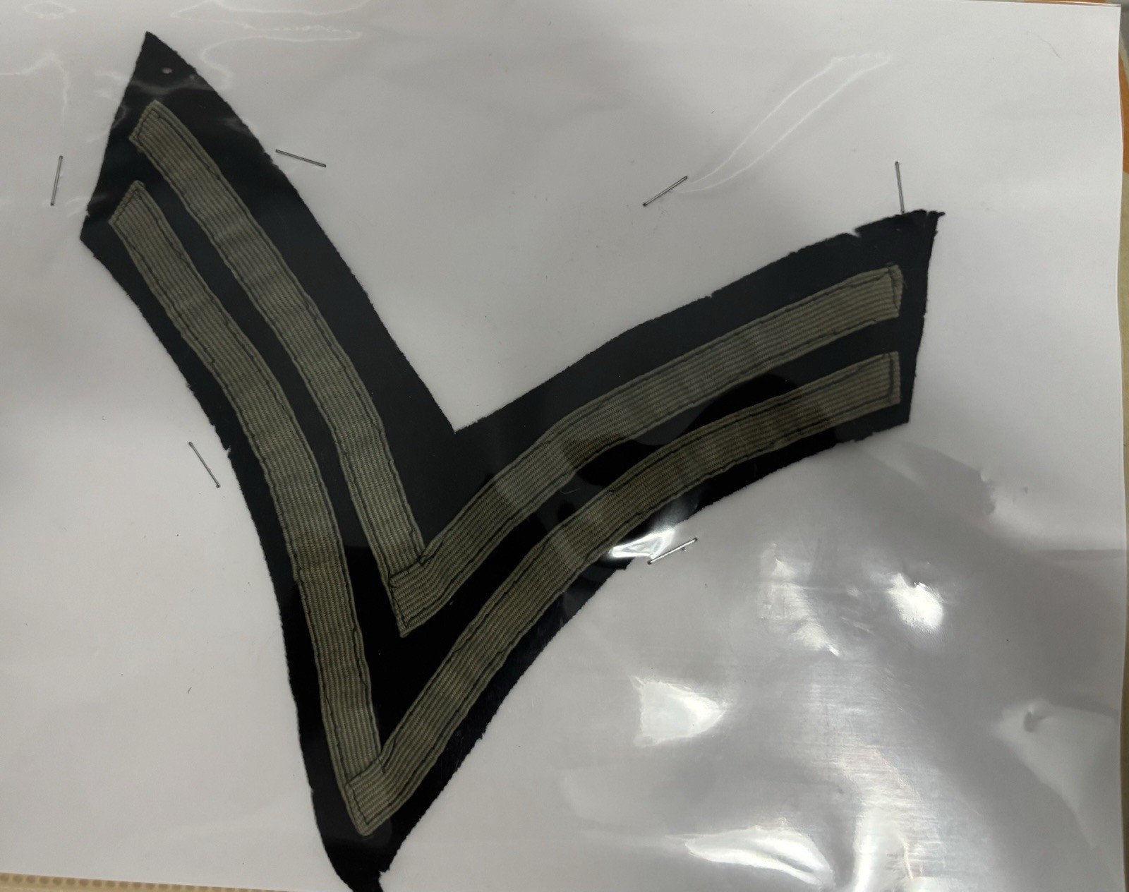 Civil War Green Berdan Rifleman Sharpshooter Corporal Single Chevron