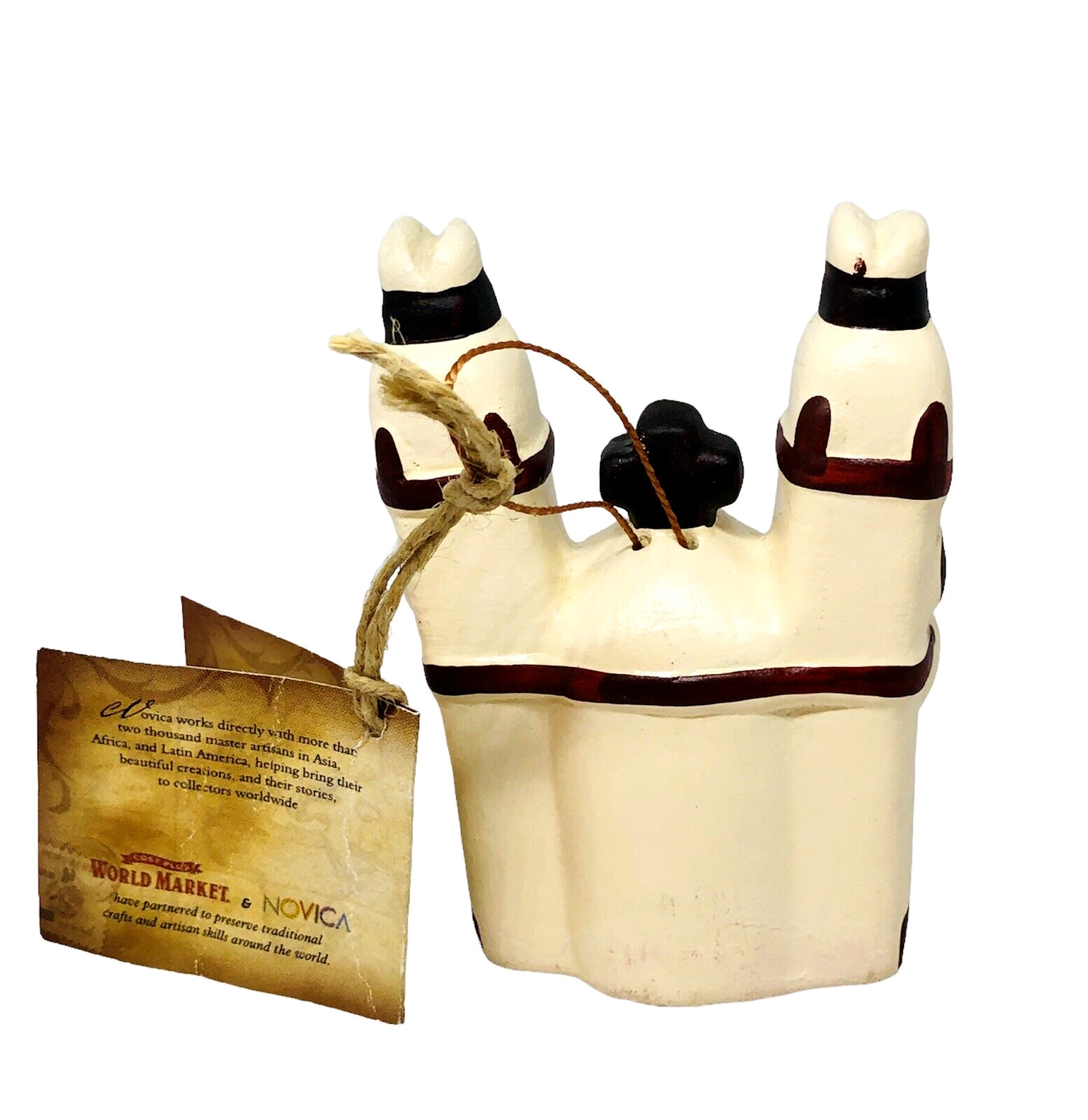 Novica Ayacucho Peru Mini Church Nativity – Hand Painted Ceramic Retablo 4”