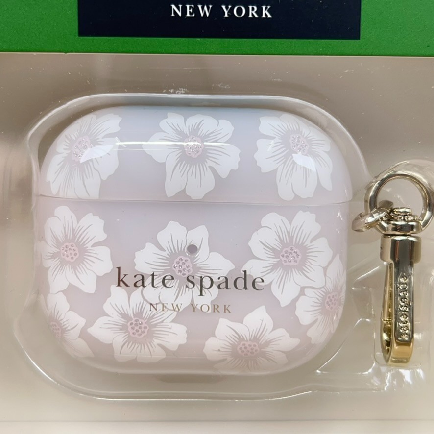 NEW Kate Spade Protective AirPods 3rd Gen Case Hollyhock Cream Wireless Charge