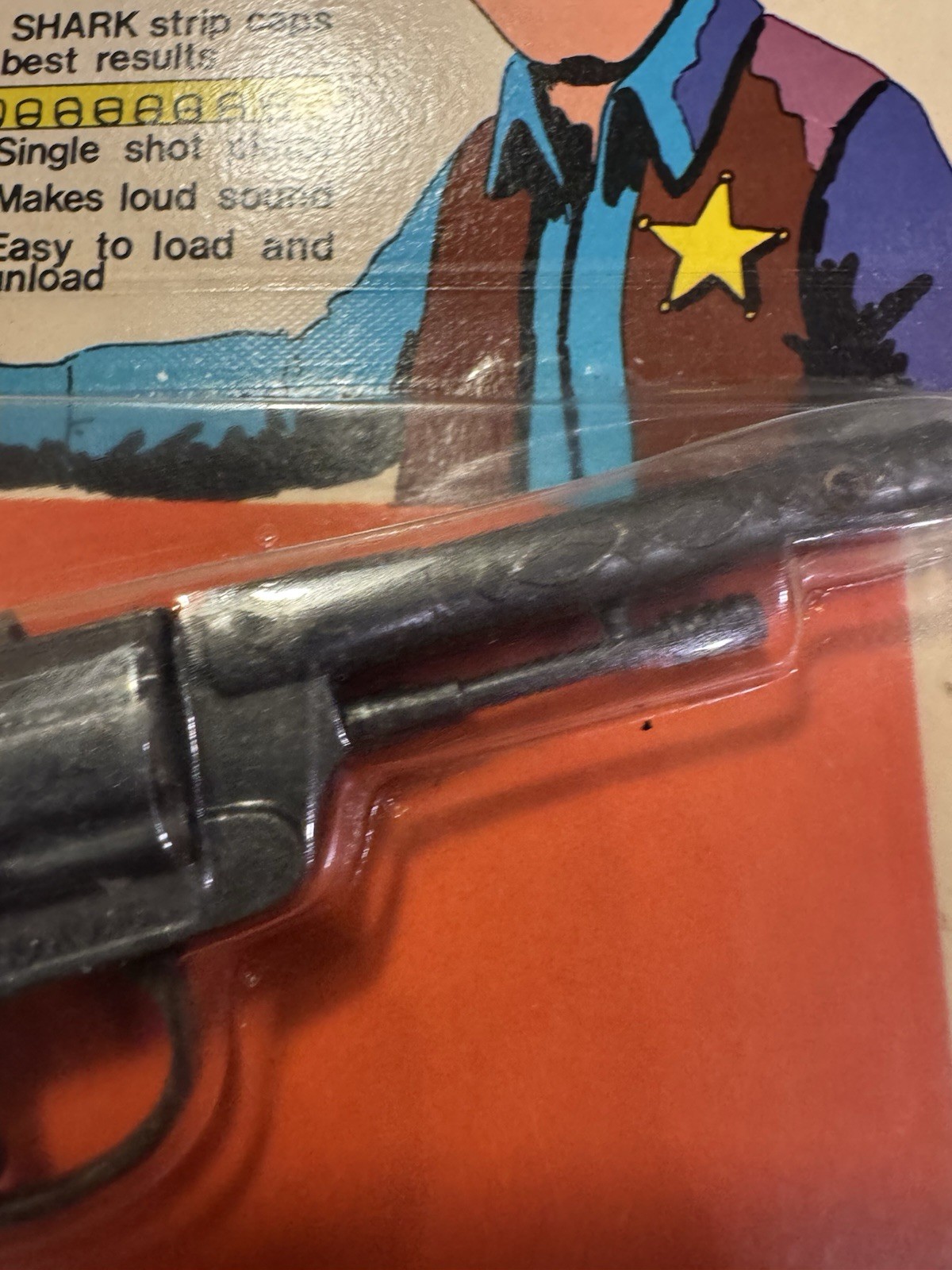 Vintage Die Cast Cowboy Cap Toy Hong Kong MOC Carded No.5003 Toy