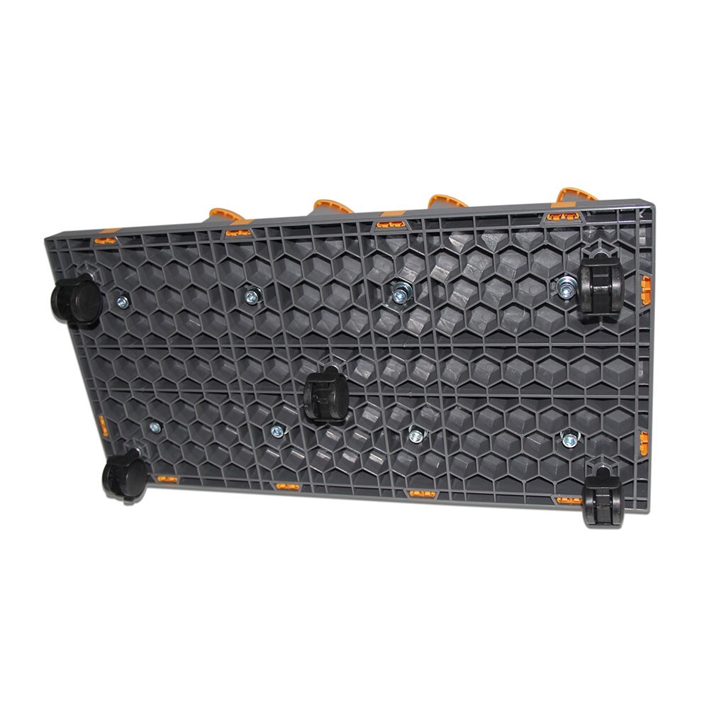 US Detachable Free Assembly Mobile Material Floor Rack for Vinyl with 2 Modules