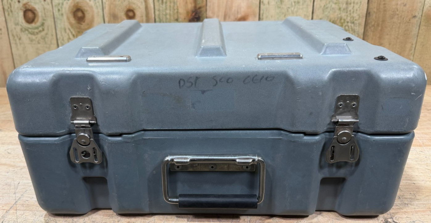 Pelican Hardigg Case 19x15x9" Grey Waterproof Storage Footlocker