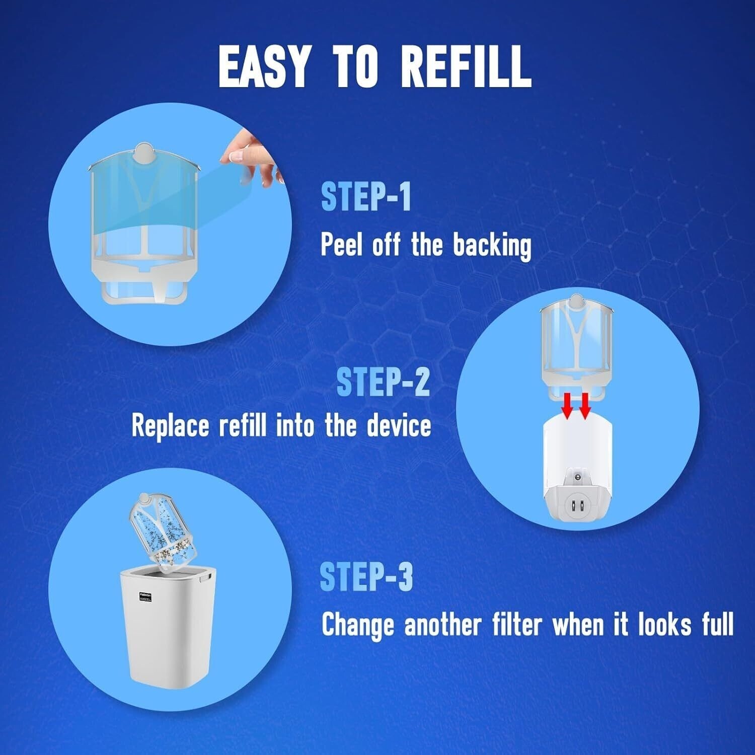 10-Pack Refill Cartridges for ZIVO M364 Max Plug-in Light Fits Z3VO Models