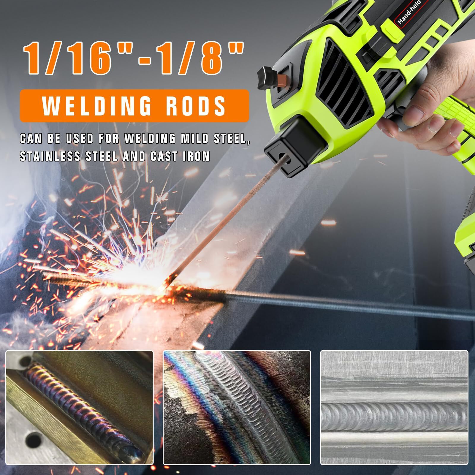 YesRight Portable Handheld Welder Gun Kit, 120A 110V ARC Welding Machine