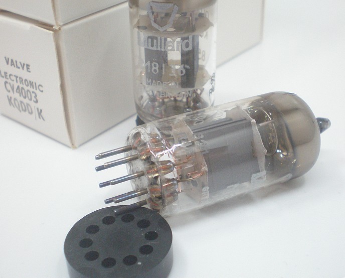 Mullard ECC802S=M8136=12AU7WA=CV4003 ECC82, small shield,box plate,UK made!TUBE