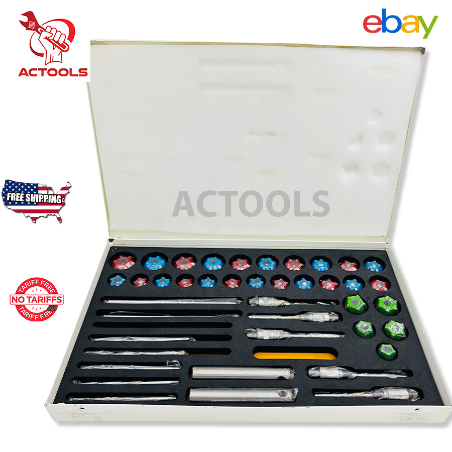 Valve Job Seat Cutter Set Carbide Tipped For Motorcycles 3 Angle RAHISHTOOLS USA