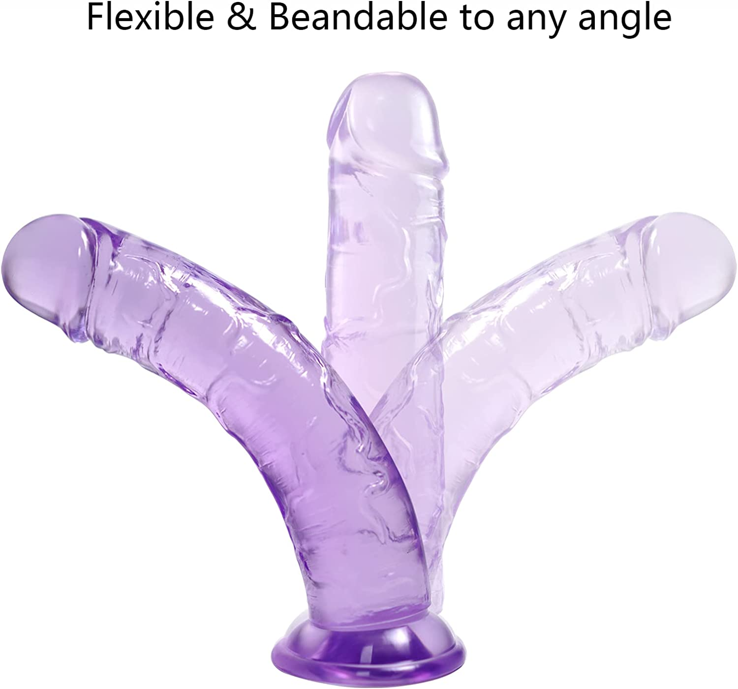 Jelly Dong Dildo Suction Cup G-Spot Waterproof Realistic Cock Veined Dildos Anal