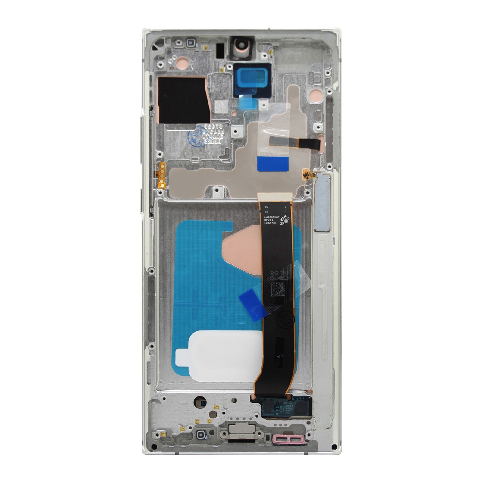 OLED LCD Touch Screen Frame with Fingerprint for Samsung Galaxy Note 20 Ultra 5G