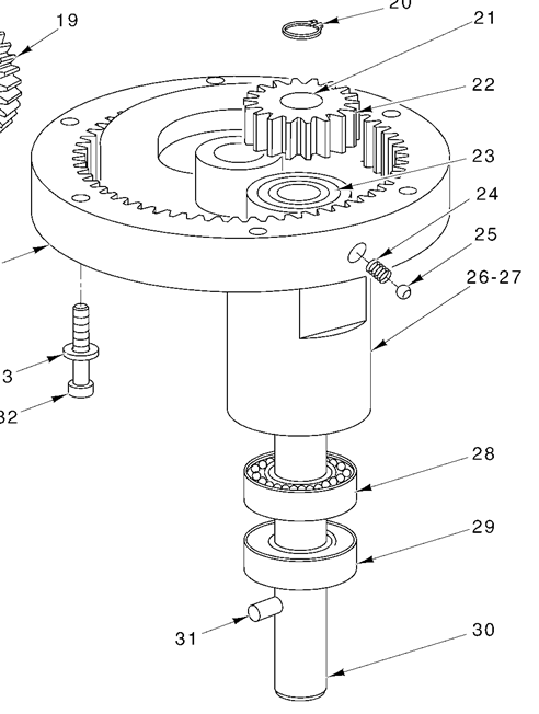 Hobart 20qt A200 PLANETARY Seal part number 00-023482 29 on print Agitator Shaft