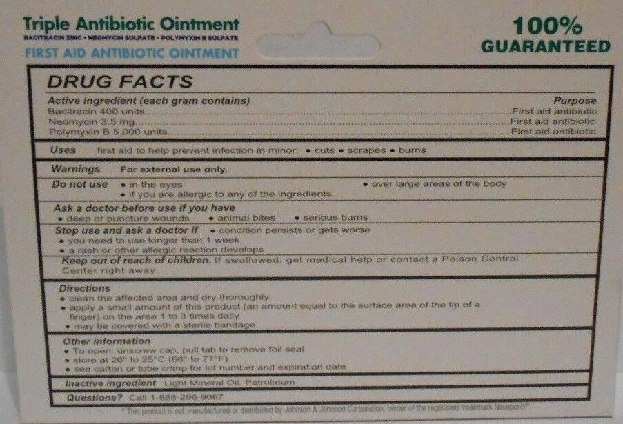 First Aid Triple Antibiotic Ointment 1oz - - 3 Tubes