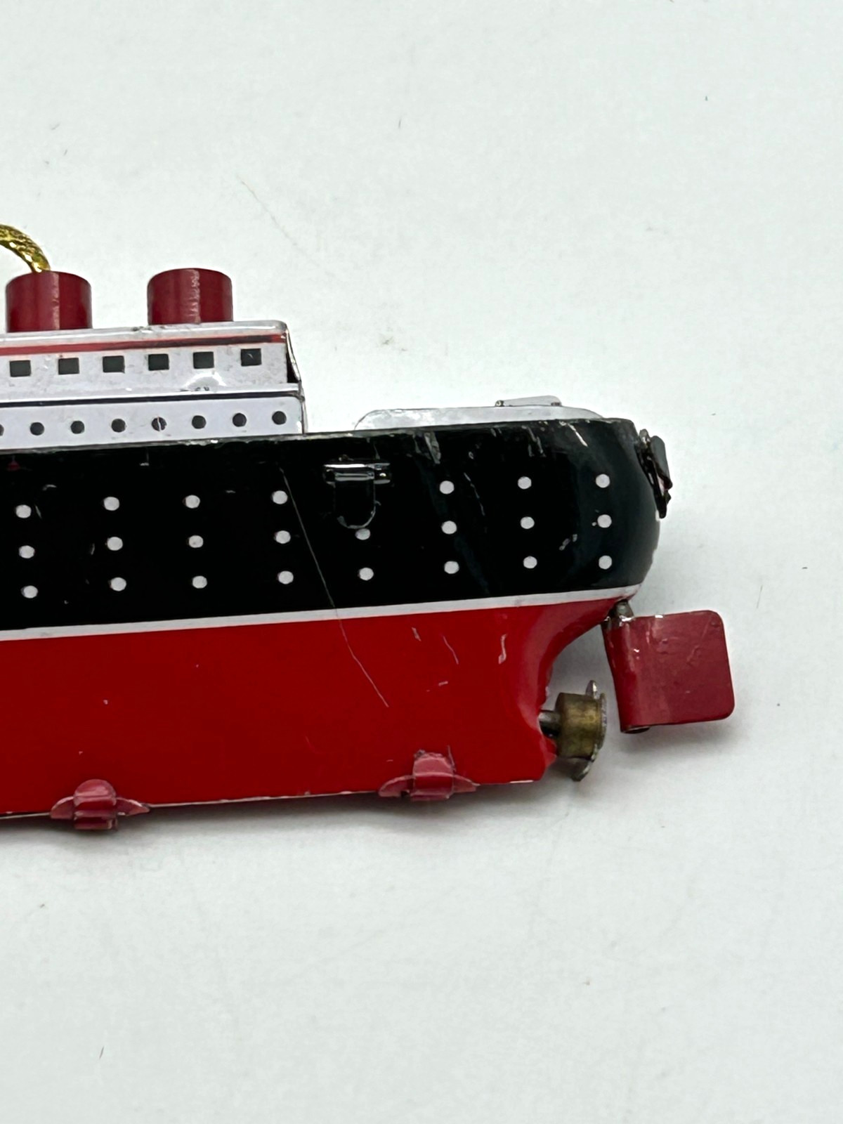 Vintage 1997 Tin Toy Schylling Christmas Ornament w/Box ~ Ocean Liner