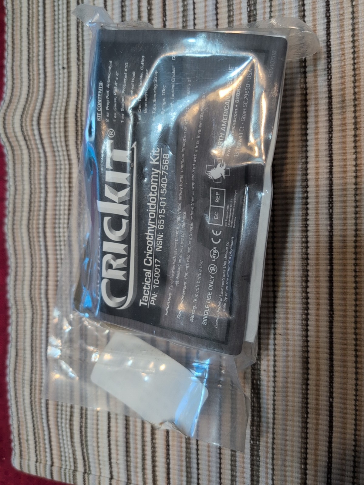 Cricket Tactical Cricothyrophotomy Kit