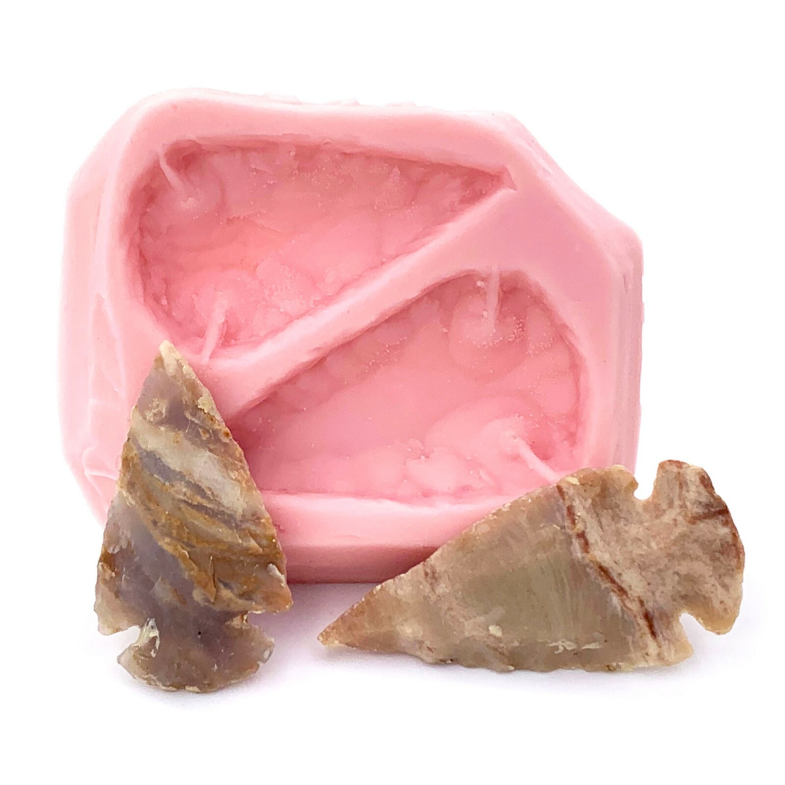 Silicone Arrowhead Mold - Polymer Clay, Metal Clay, Resin - Food Safe (977)