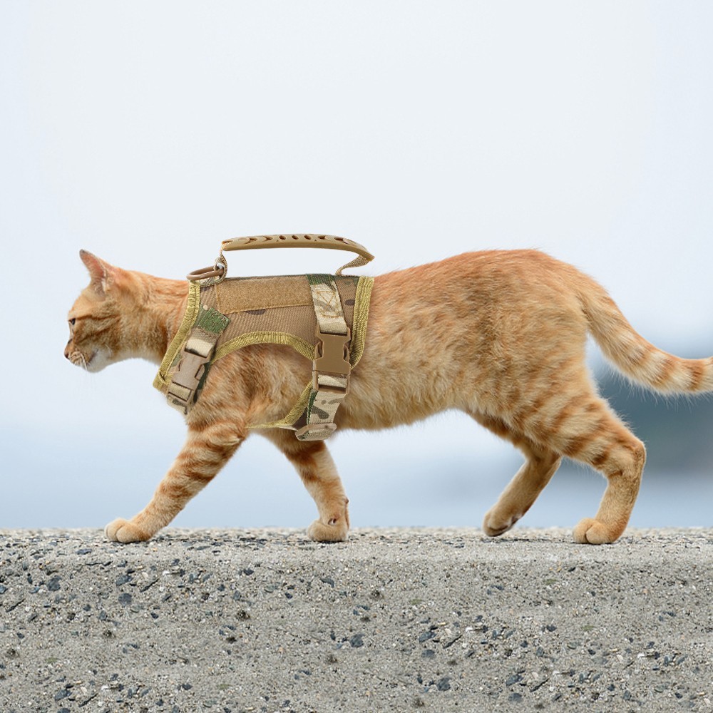 Adjustable Tactical Harness for Cat and Small Dogs Cat Vest