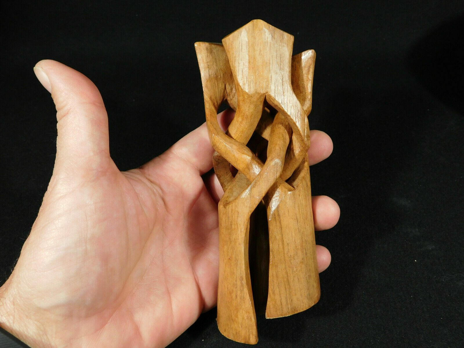 Sphere Stand Solid Wood Folding Handmade Medium Sized