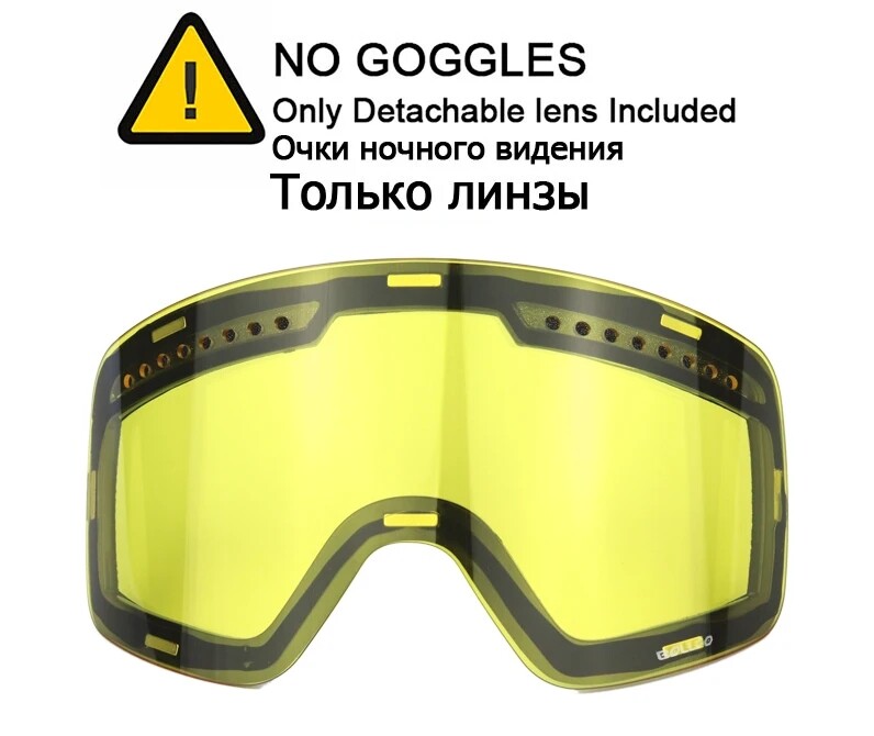 Ski Goggles OTG Pro HD Magnetic Snow Goggles UV Protection Interchangeable Lens
