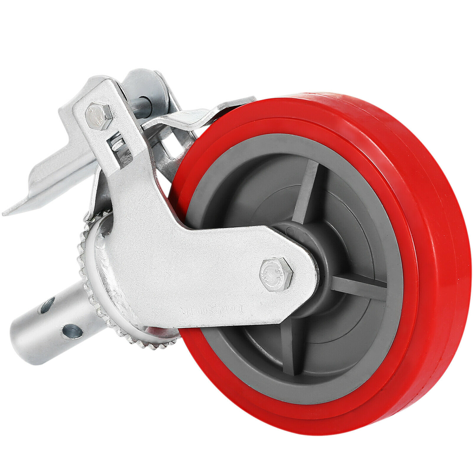 Scaffold Scaffolding Casters 8" x 2" Set of 4 Locking Polyurethane Wheel Swivel