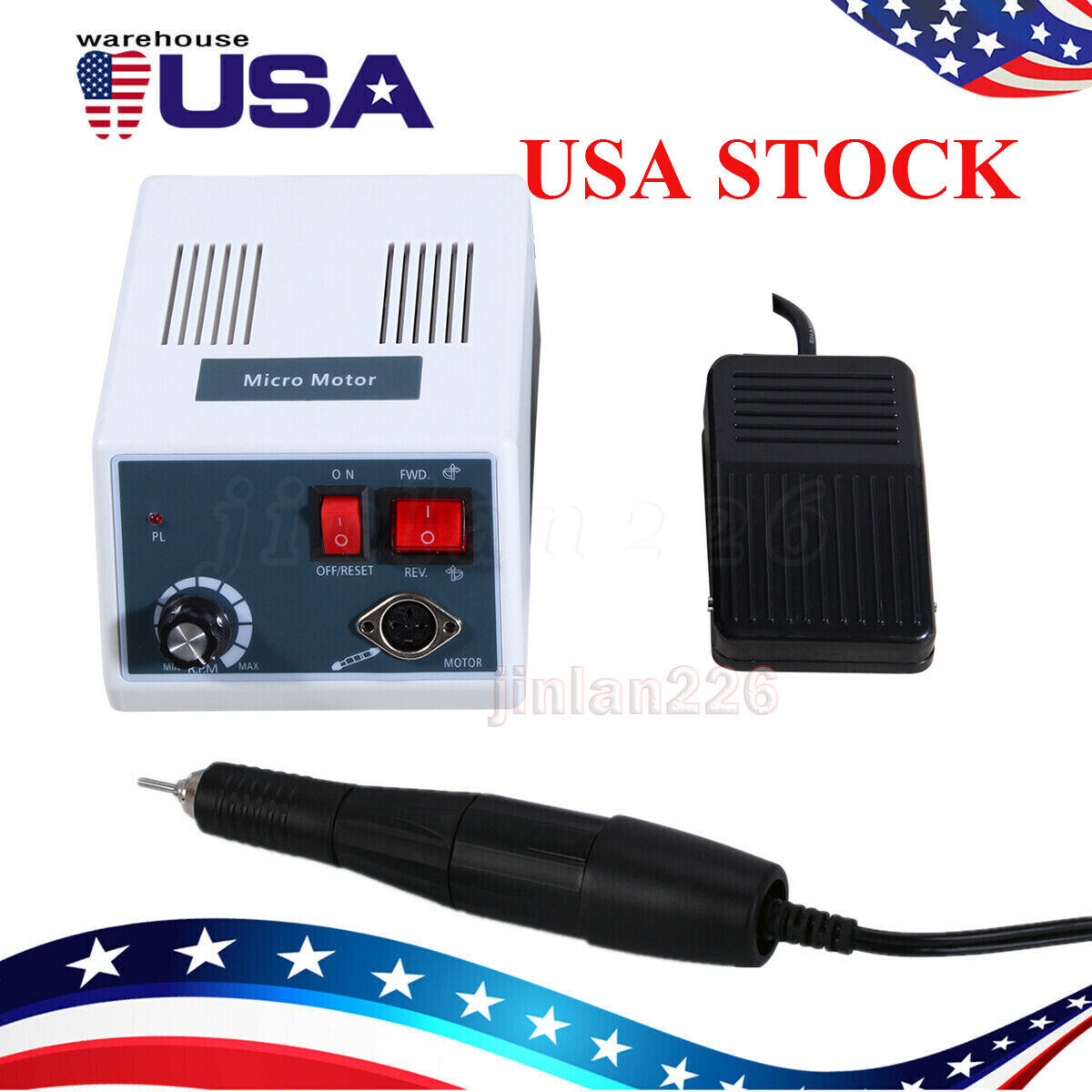 Dental Lab Marathon Electric Micromotor Polishing Unit + 35K rpm Motor Handpiece