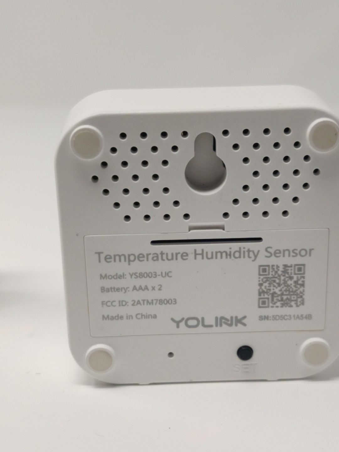 YoLink Smart Wireless Temperature & Humidity Sensor, Wide Temp Range White X2