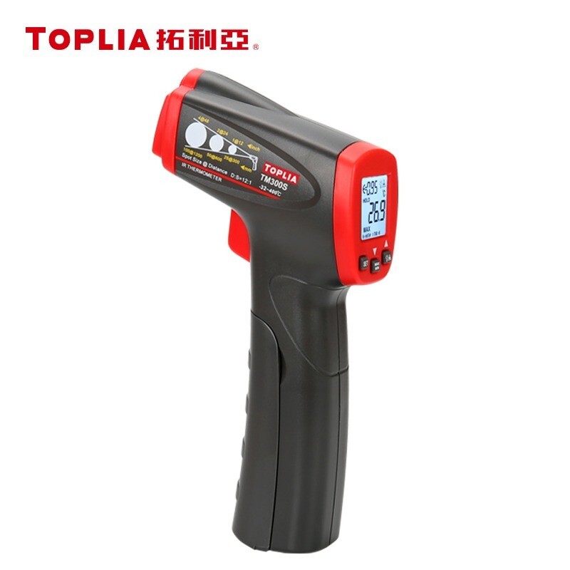 Infrared IR Digital Thermometer Non-contact Temperature Gun 400°C Toplia TM300S