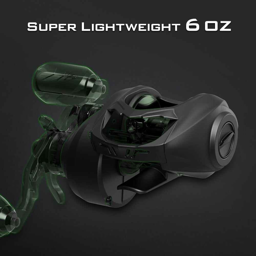 KastKing Spartacus II Baitcasting Reel Ultralight Stryker Green Baitcaster Reel