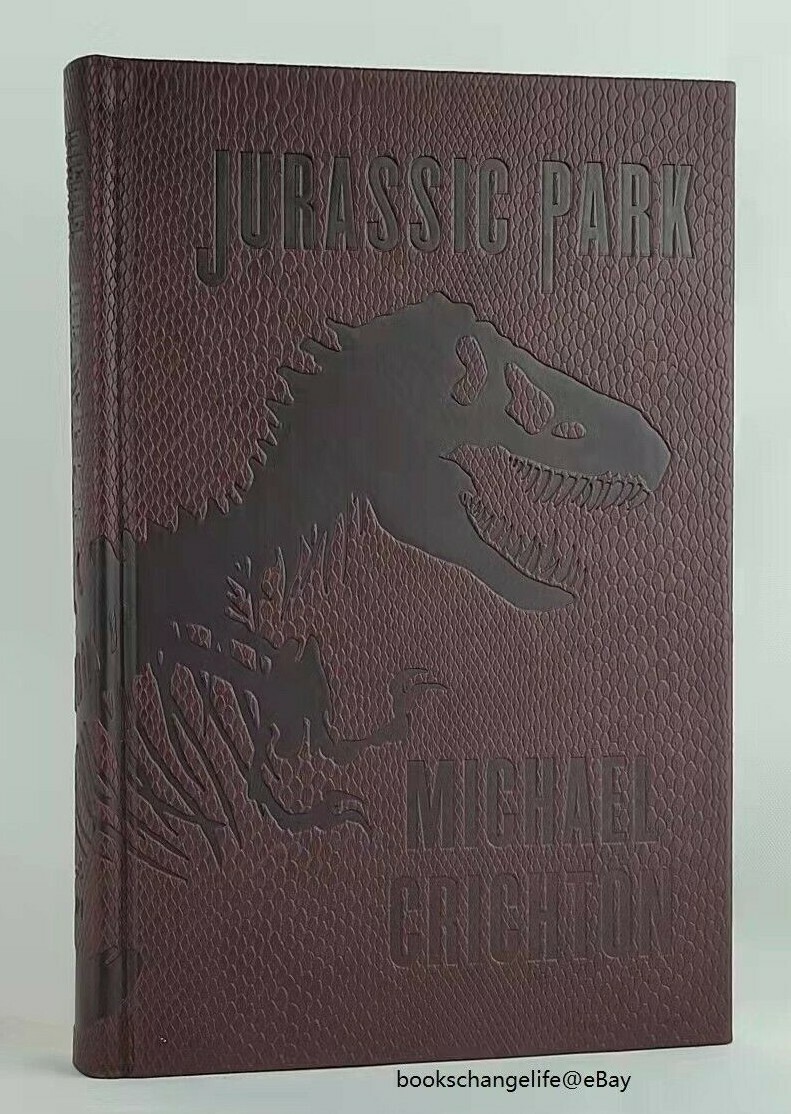 Jurassic Park by Michael Crichton leather bound hardcover book